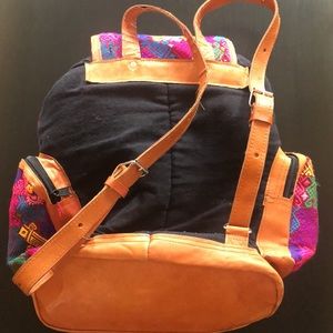 Guatemalan Leather Bookbag